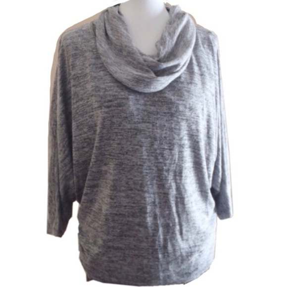 Olivia Moon Tops - Olivia Moon Cowl Neck Dolman Sleeve Top (Oversized)